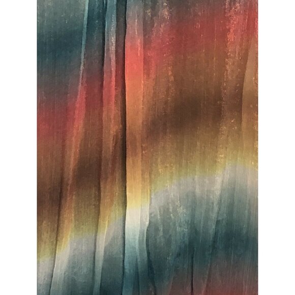 Paradise Tunic Top Chiffon with Elastic Waist Sleeveless Size Medium - Picture 3 of 7